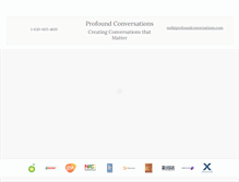 Tablet Screenshot of profoundconversations.com